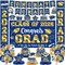 Class of 2026 Graduation Decorations Set - Blue & Gold Congrats Grad Party Kit - Includes Backdrop, Porch Signs, Hanging Swirls, Honeycomb Centerpieces & Balloons